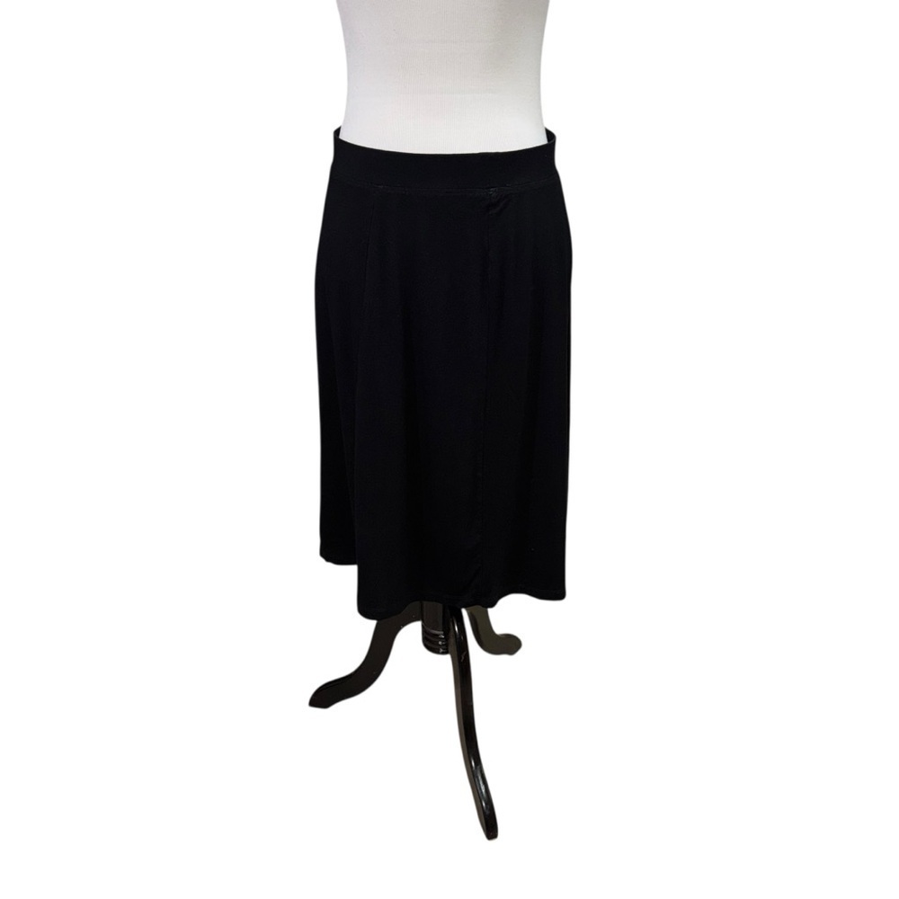 Jones New York Women's L Large Circle Skirt Elastic Waist Classic Knee Length